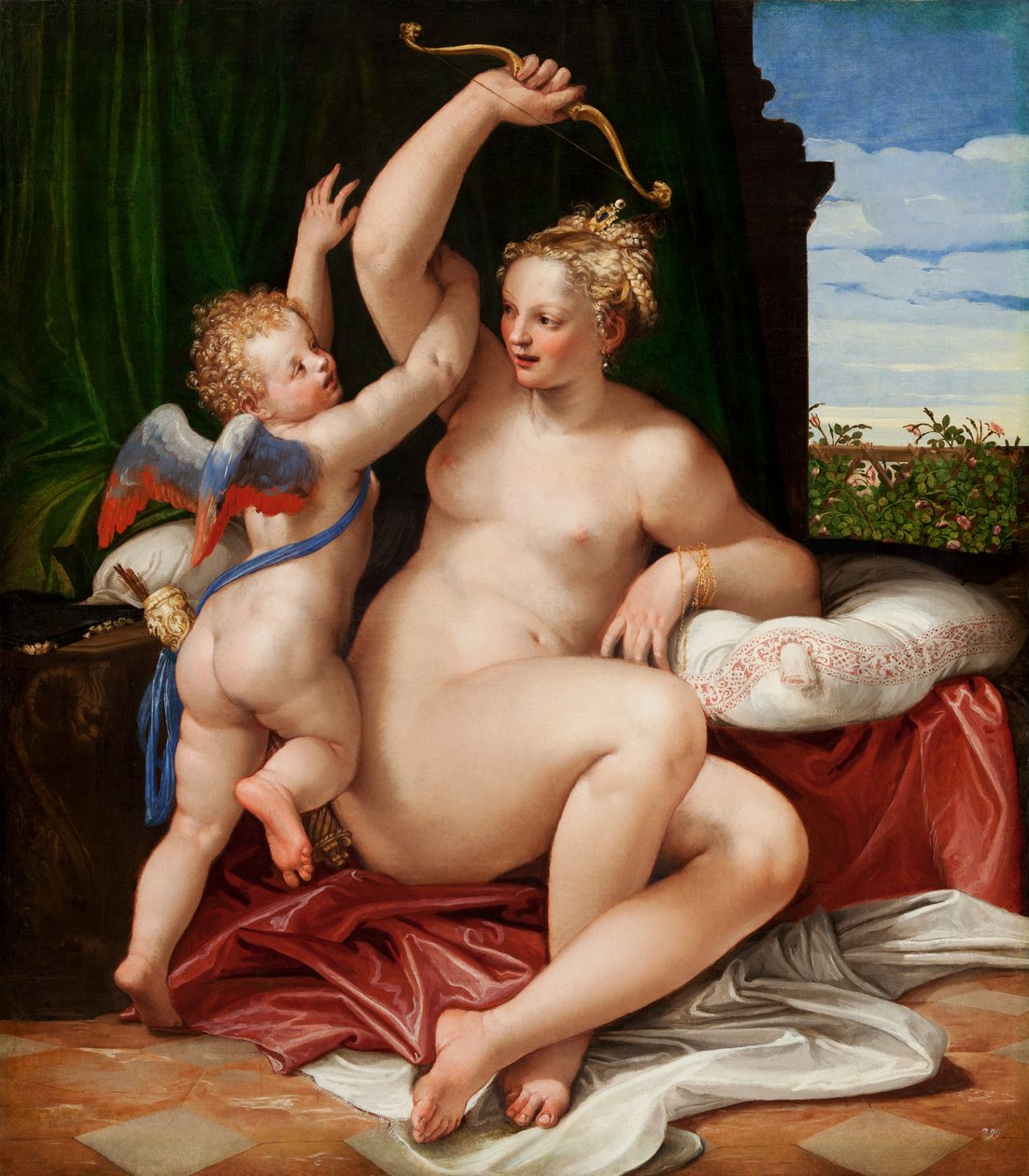 Venus avvæpner Amor, 1550-55 av Paolo Veronese