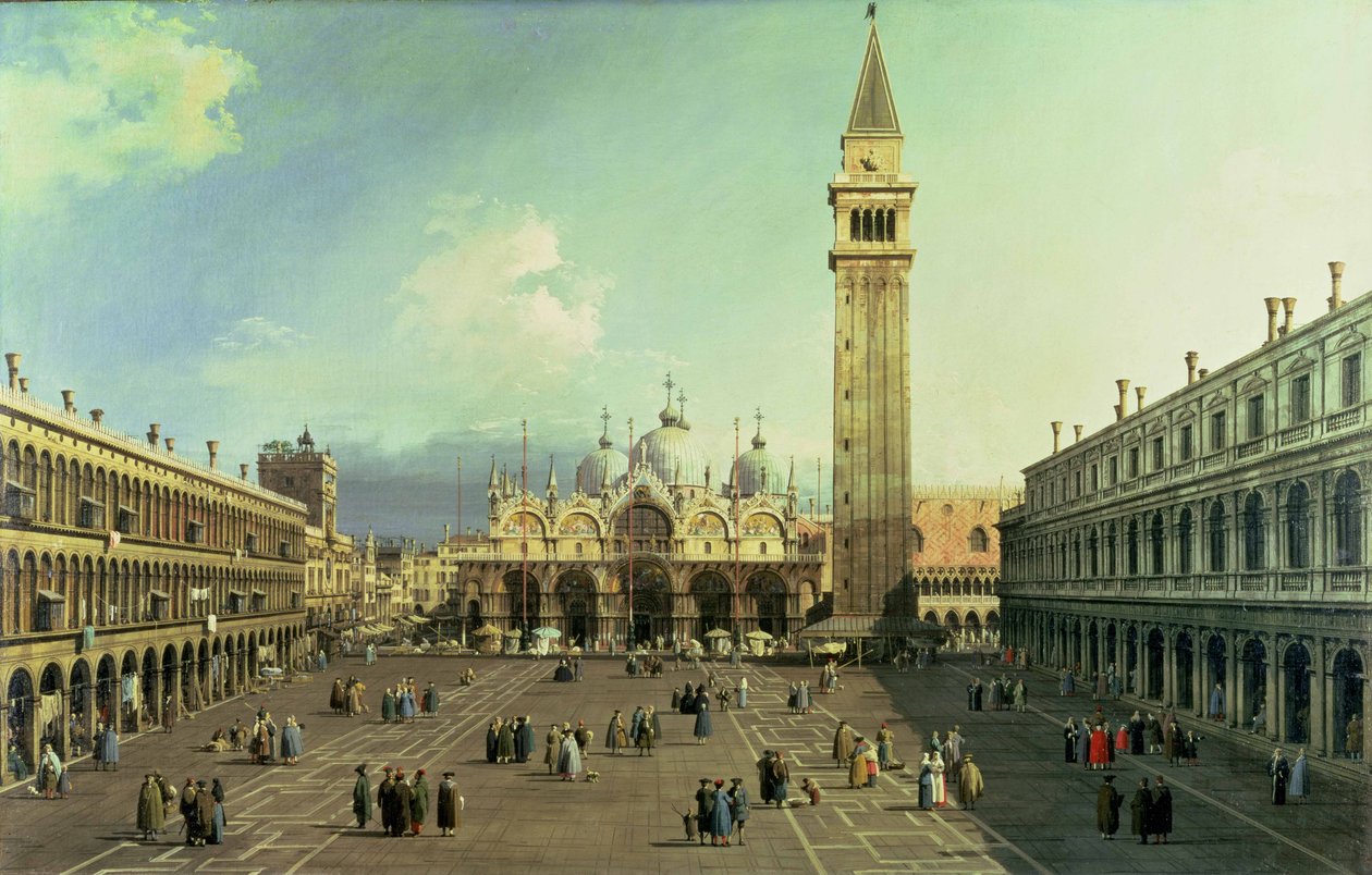 Piazza San Marco, Venezia, ca. 1730-35 av Giovanni Antonio Canal