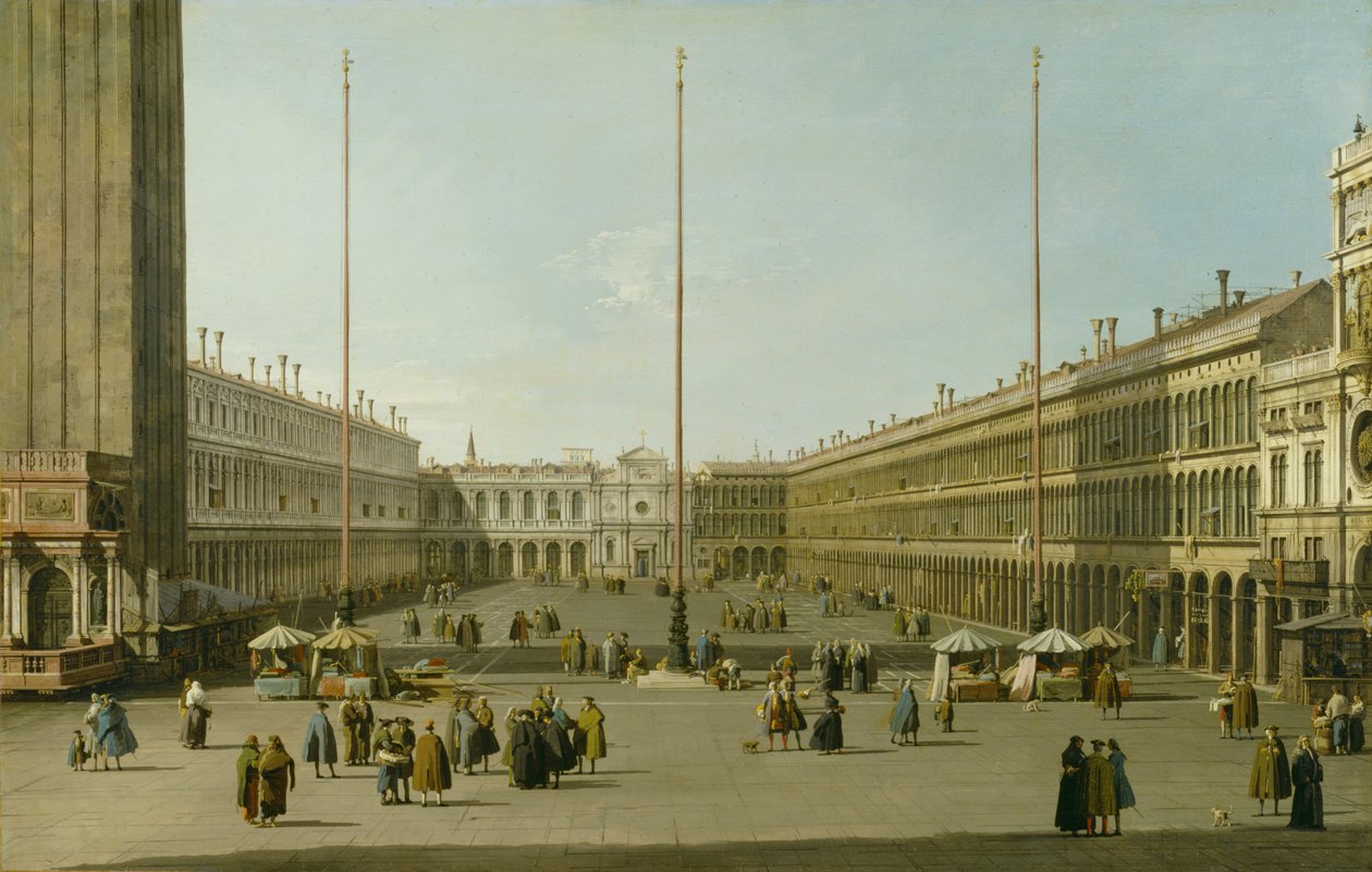 Piazza San Marco, ca. 1738-40 av Giovanni Antonio Canal
