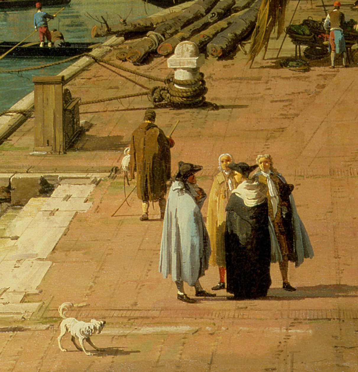 Riva degli Schiavoni, ser vestover (detalj av 134746) av Giovanni Antonio Canal