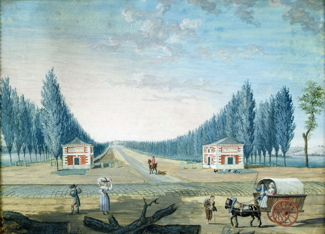 Inngangen til Parc du Raincy, ca. 1754-93 av 1717 1806 Carmontelle
