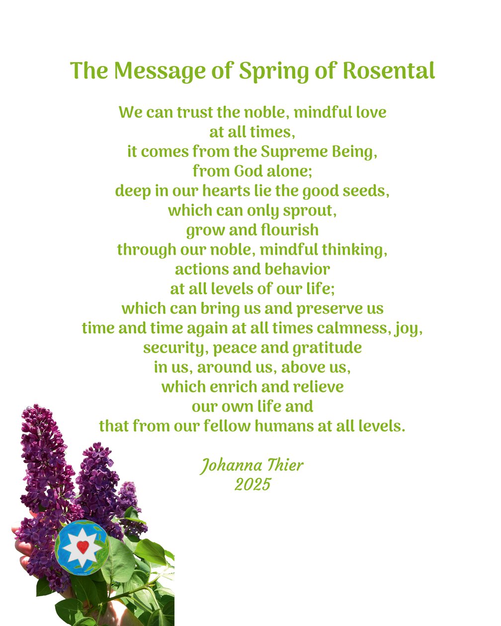The Message of Spring of Rosental av Johanna Thier