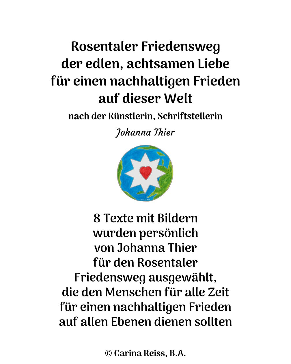 Rosentaler Friedensweg av Johanna Thier