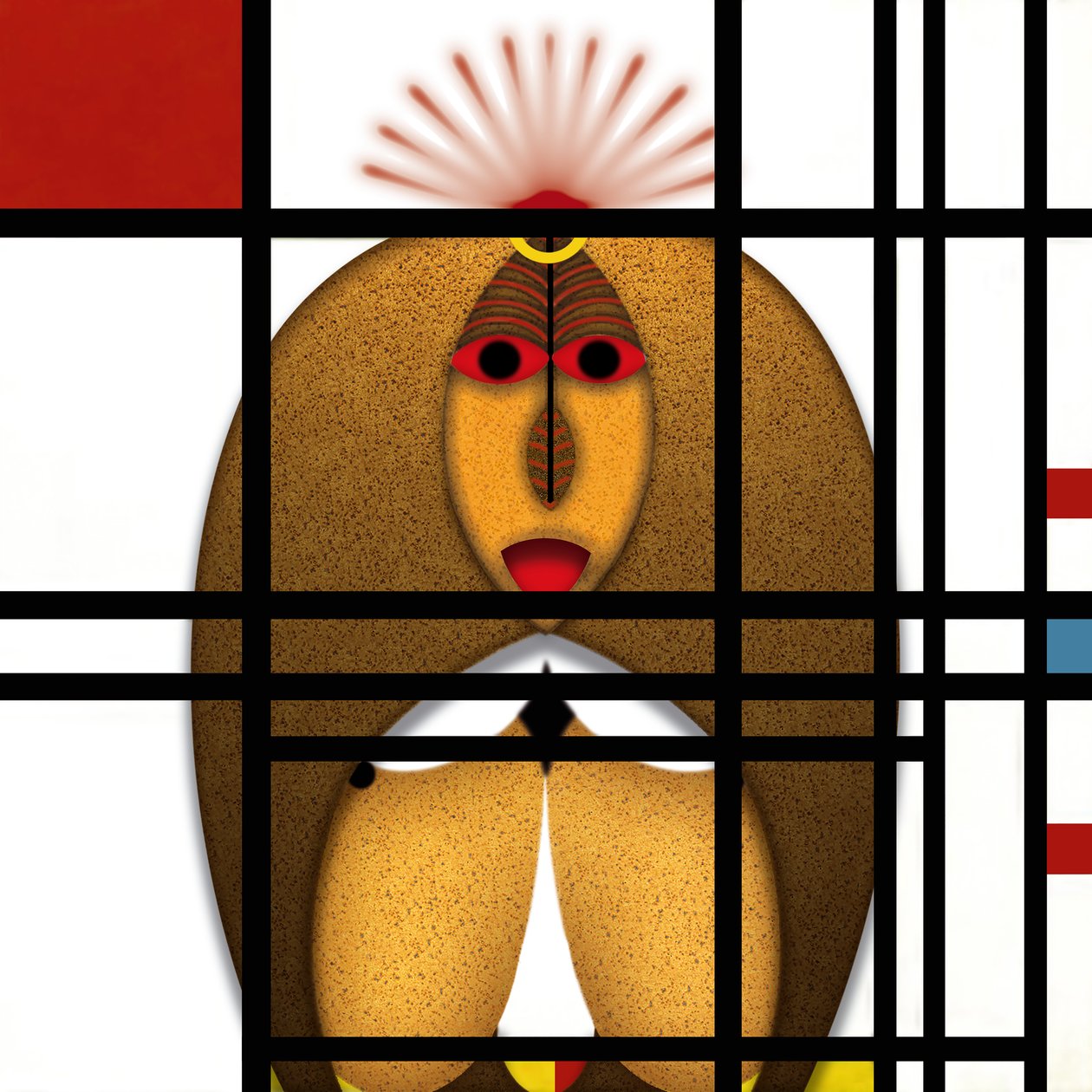 Lockdown (IV) - (aus der Serie Animal Rationale) av Alexander Eibach