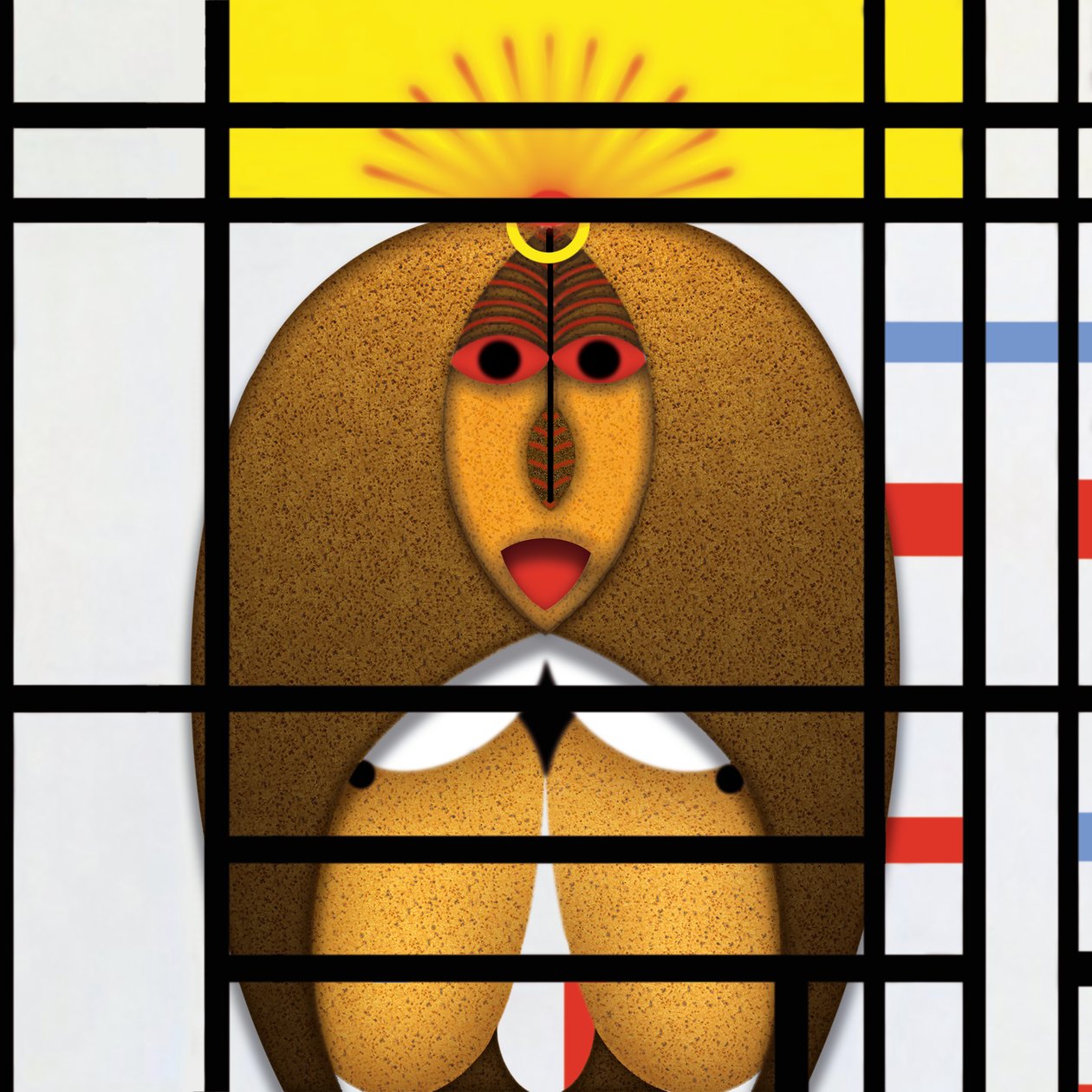 Lockdown (IX) - (aus der Serie Animal Rationale) av Alexander Eibach