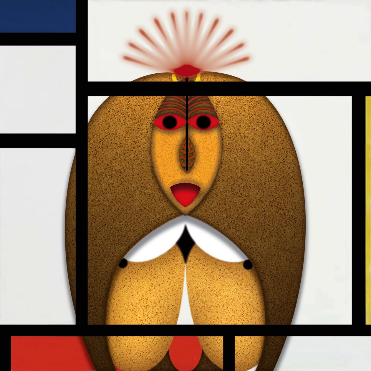 Lockdown (XI) - (aus der Serie Animal Rationale) av Alexander Eibach