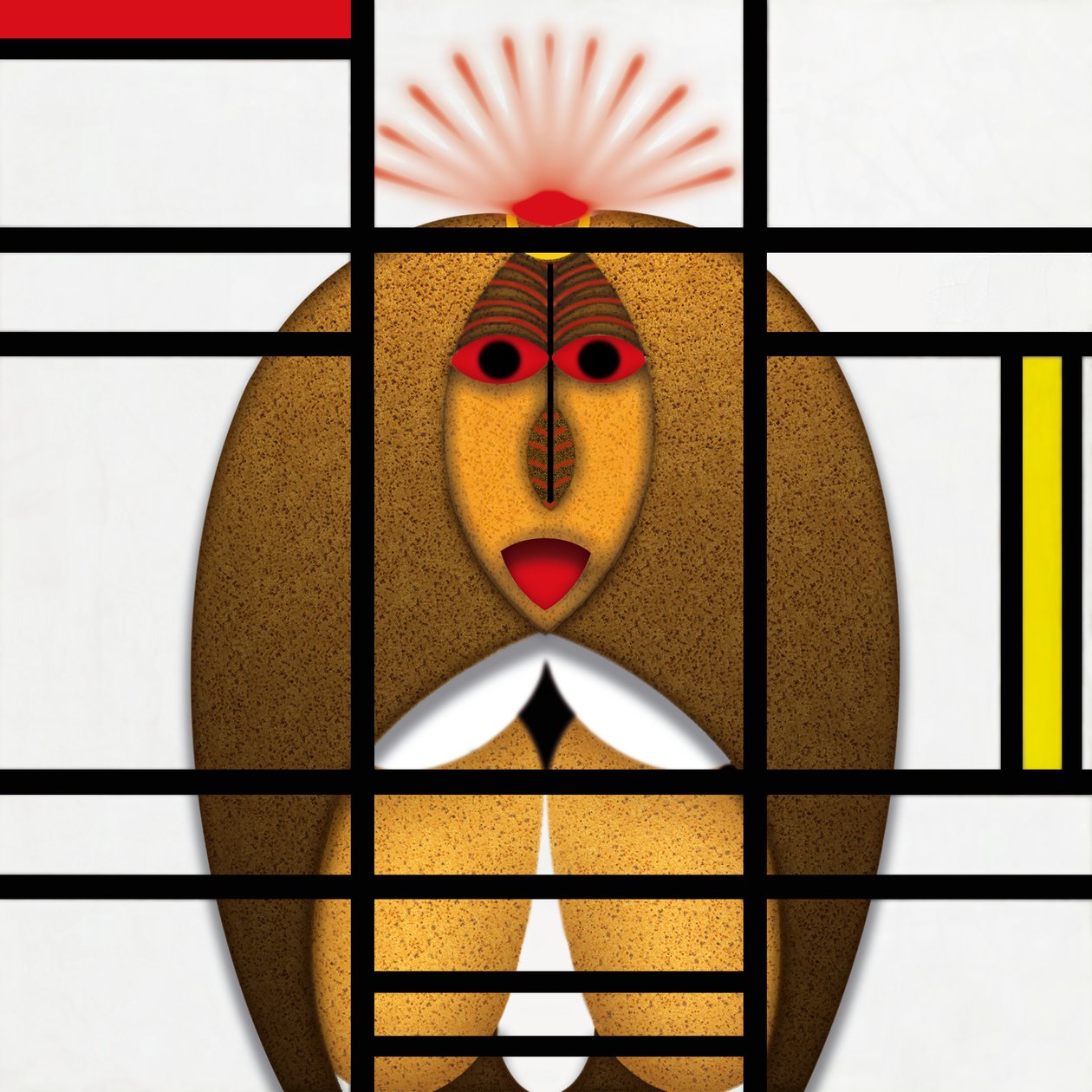 Lockdown (XII) - (aus der Serie Animal Rationale) av Alexander Eibach