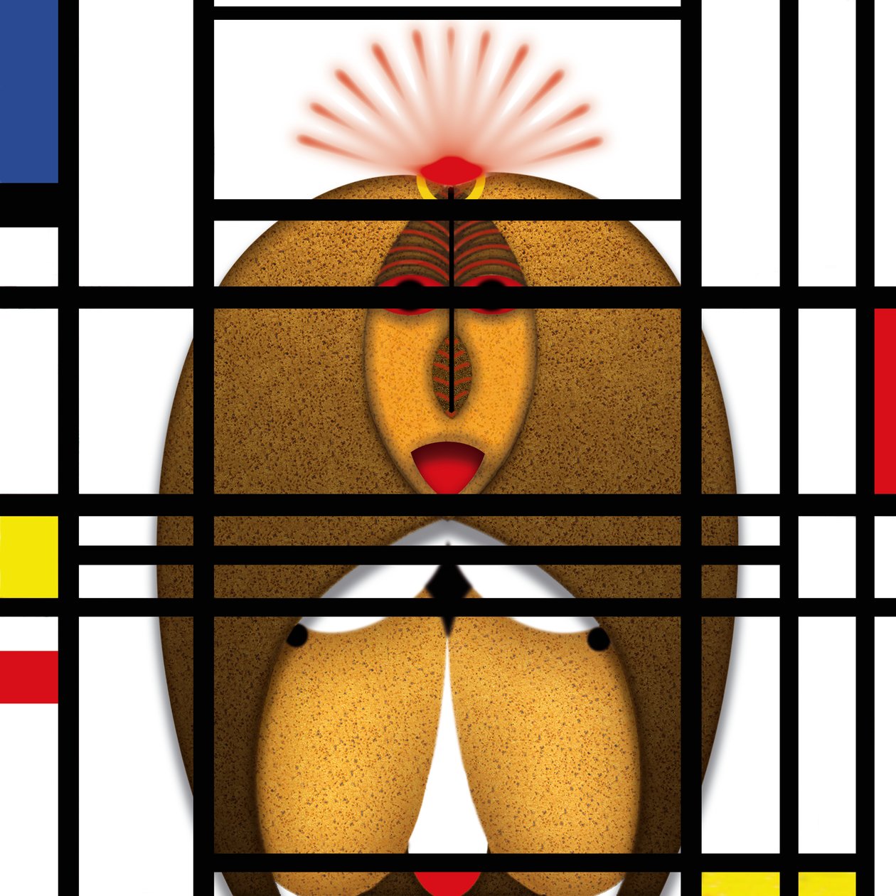 Lockdown (XVIII) - (aus der Serie Animal Rationale) av Alexander Eibach