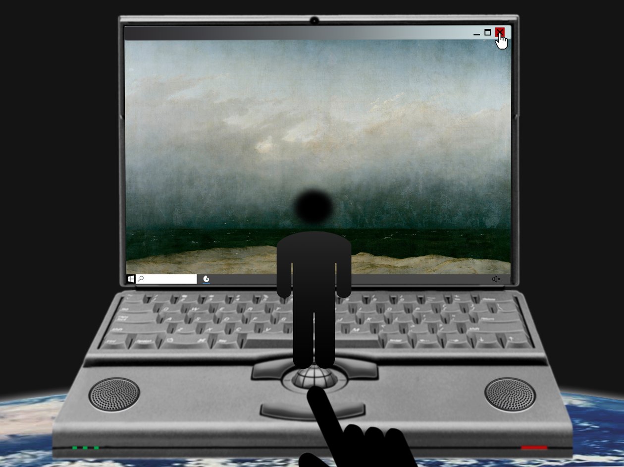 Et blikk inn i bildet (fra serien: Windows) av Alexander Eibach