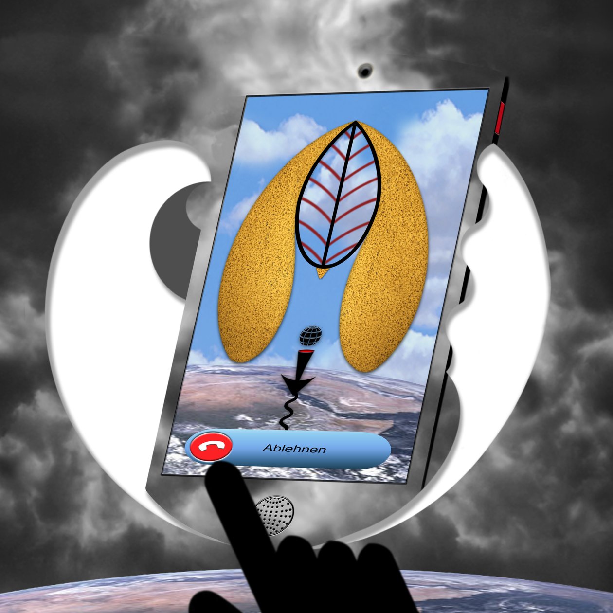 Samtalen (II) - (fra serien: Skyphone) av Alexander Eibach