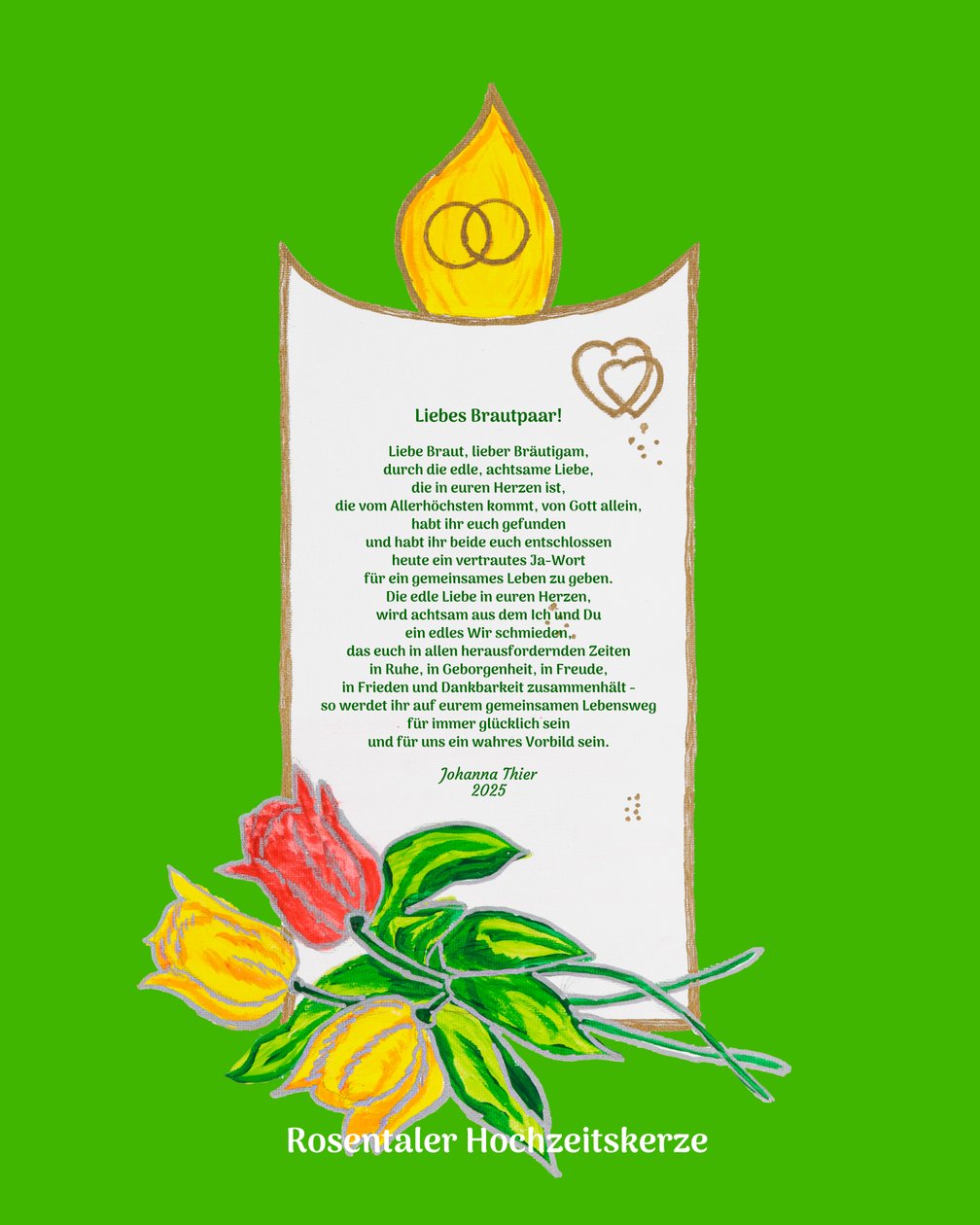 Rosentaler bryllupslys av Johanna Thier