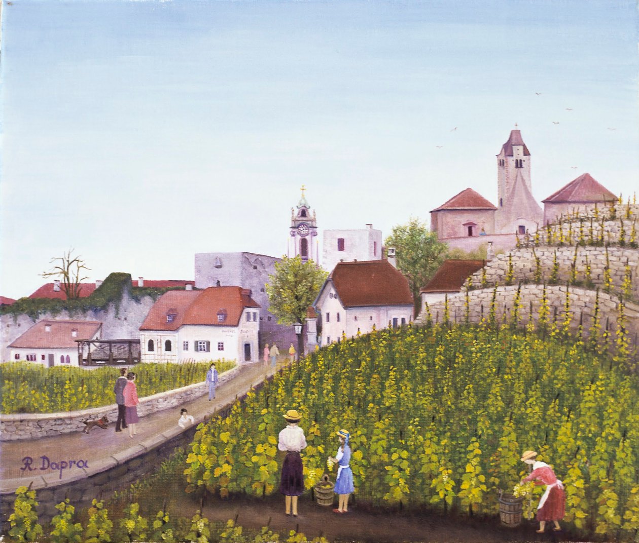 Druehøsting i Dürnstein av Regine Dapra