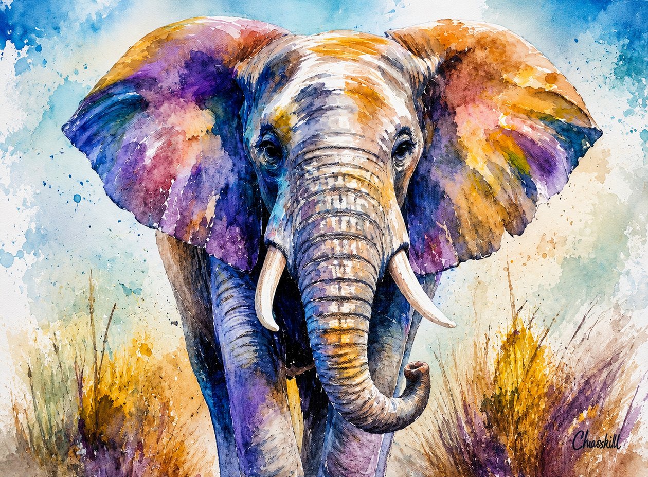 Elefant av HaskellArt