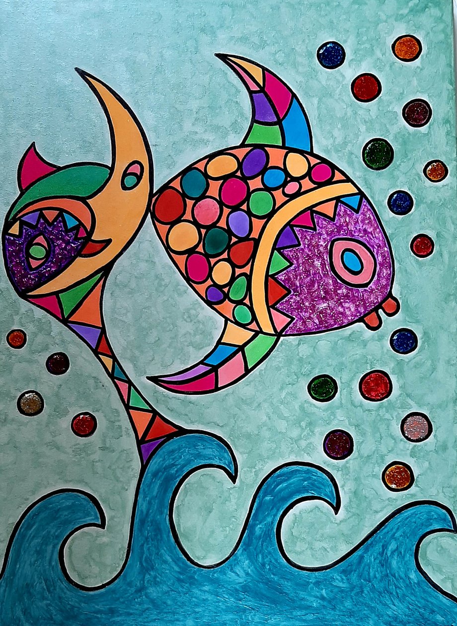 Månefisk av Steffi_Seiler_Art