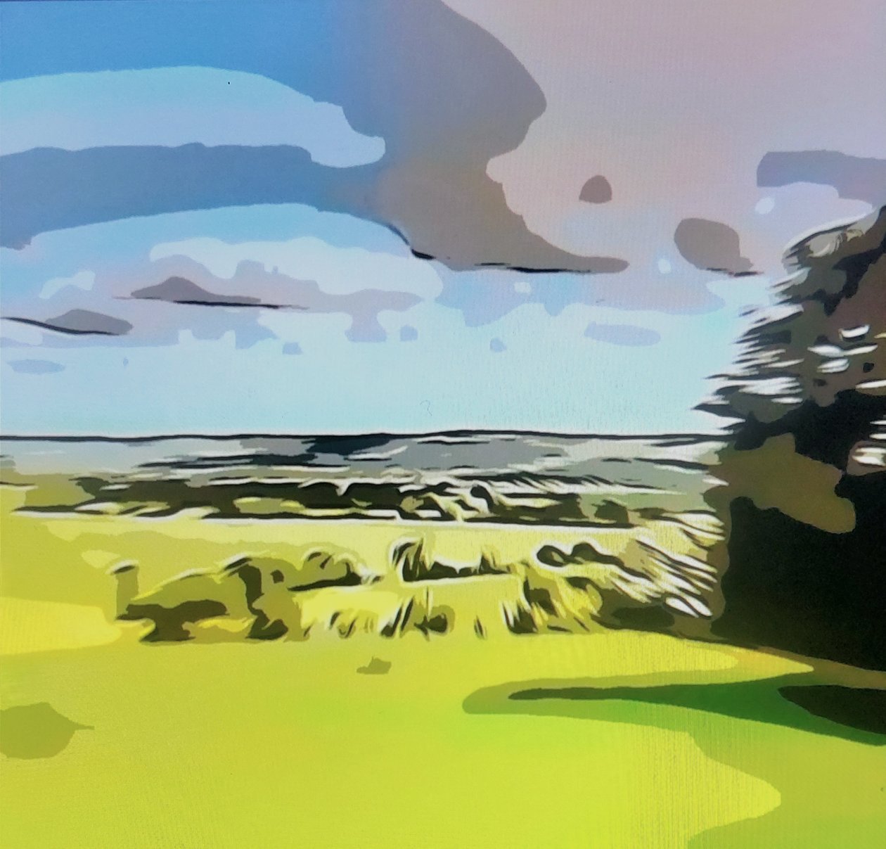 Digitale Landschaft 05 av M. Vet