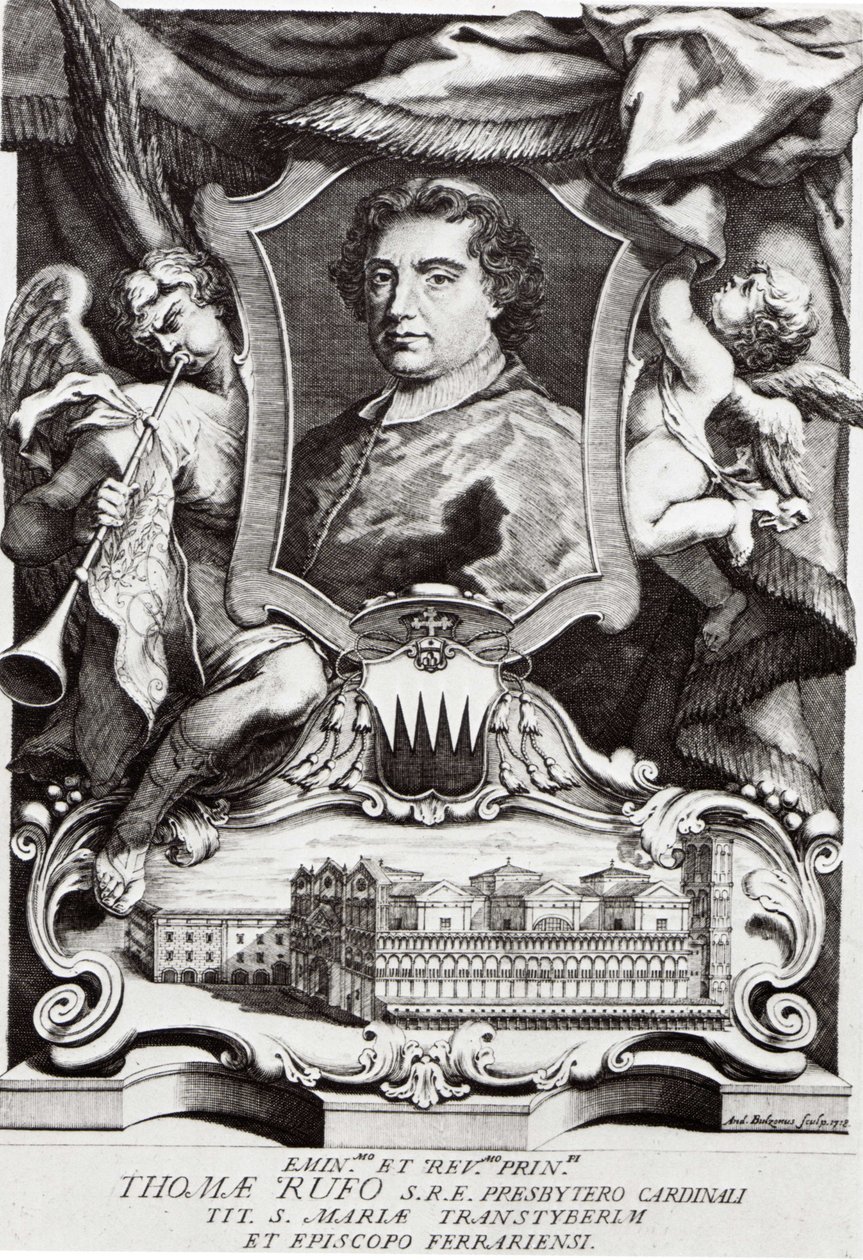 Portrett av kardinal Tommaso Ruffo av A. Bolzoni