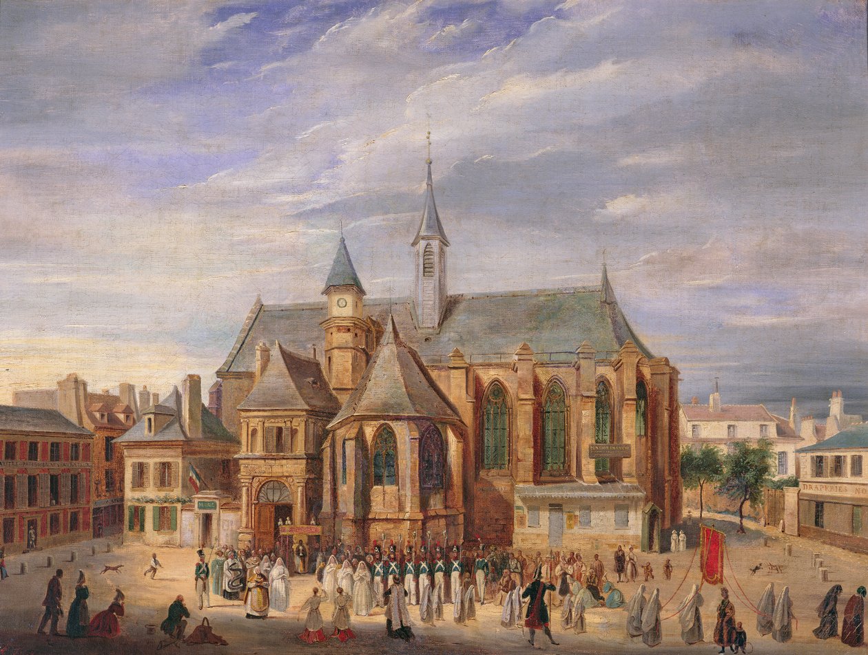 Pilegrimsreise til Notre-Dame de Boulogne, 1840 av A. Duchaine