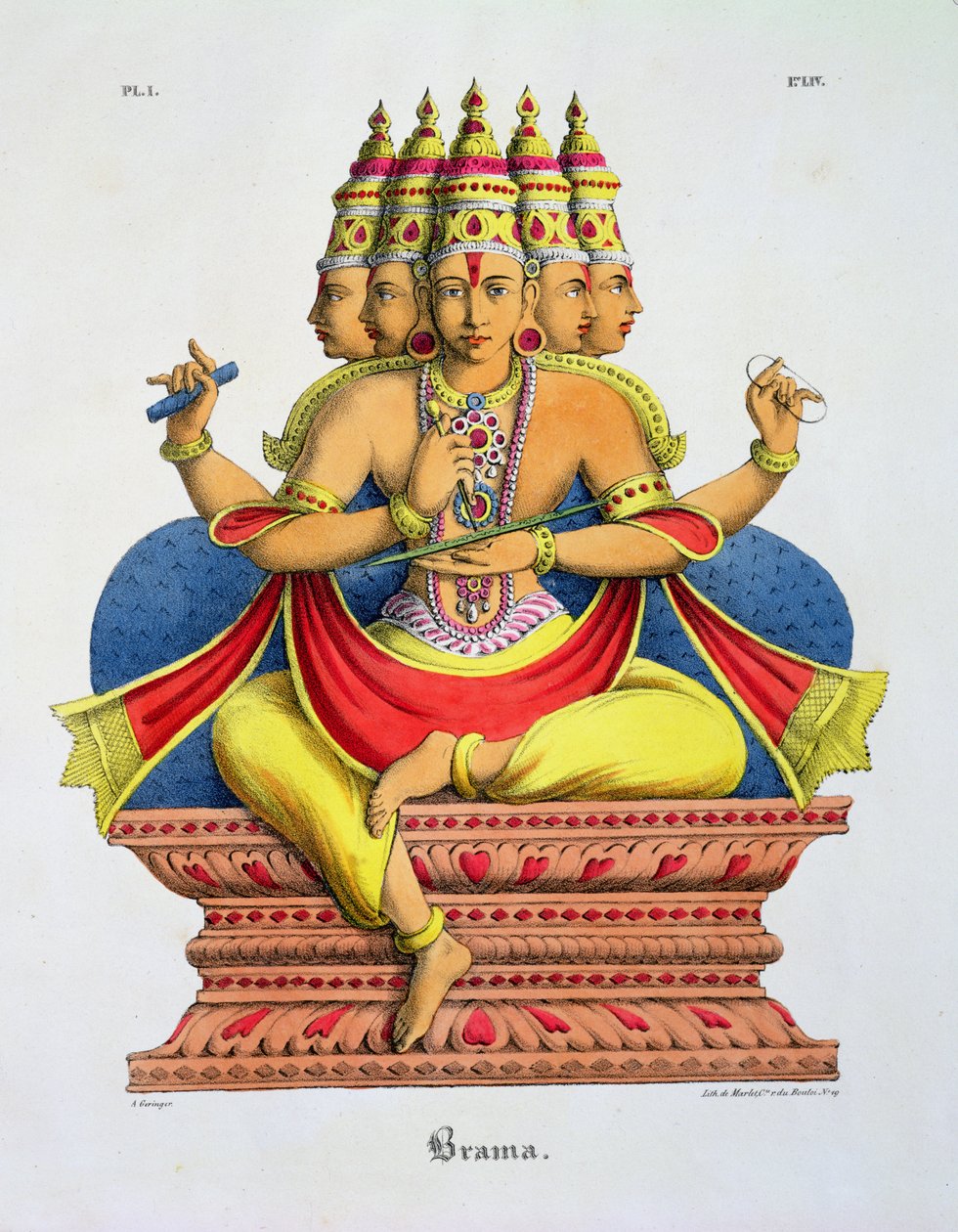Brahma, gravert av de Marlet av A. Geringer