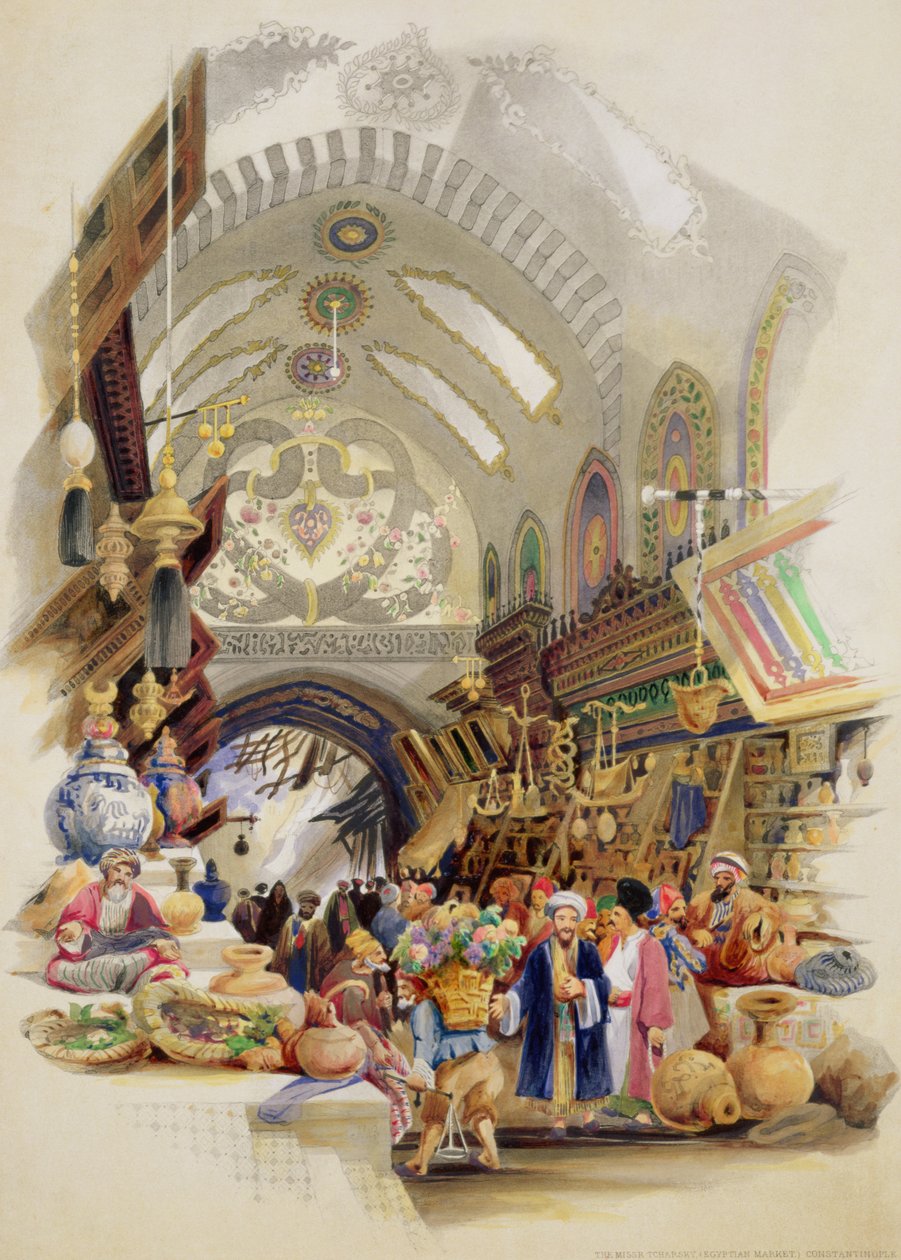 Missr Tcharsky, eller det egyptiske markedet, i Konstantinopel av A. Margaretta Burr