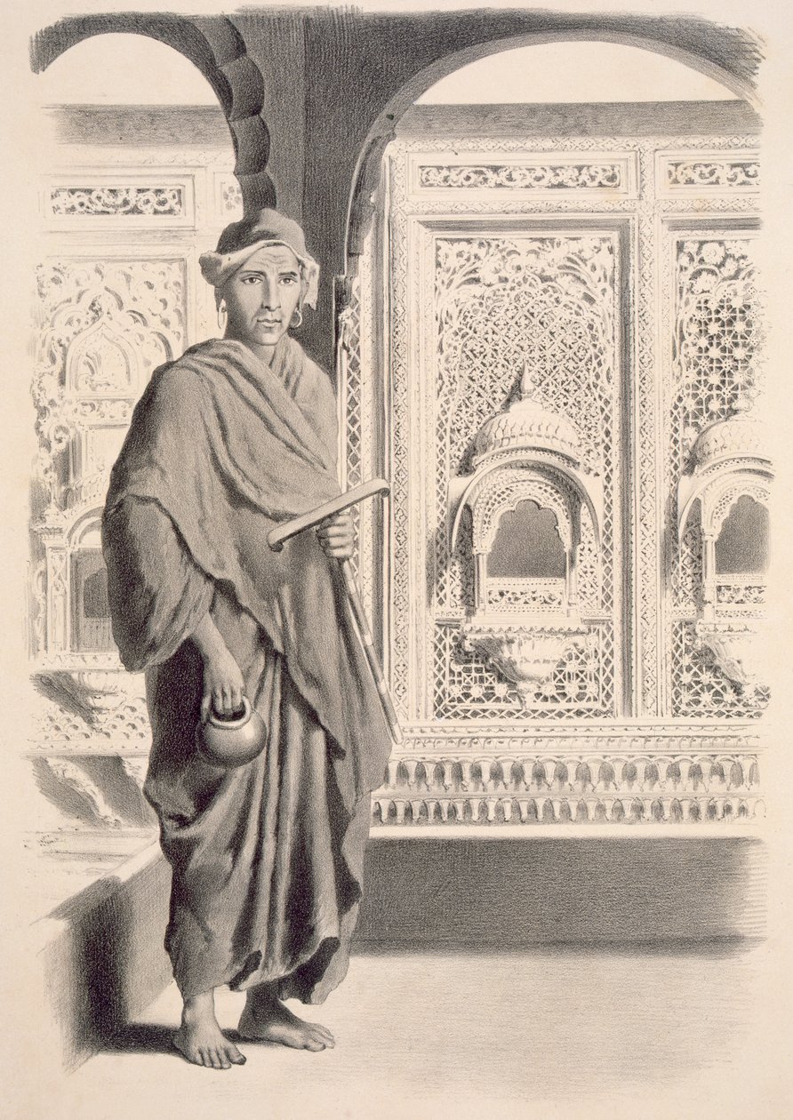 A Fakir of Rajpootana, fra "Voyages in India", pub. av Smith, Elder und Co., 1858 av A. Soltykoff