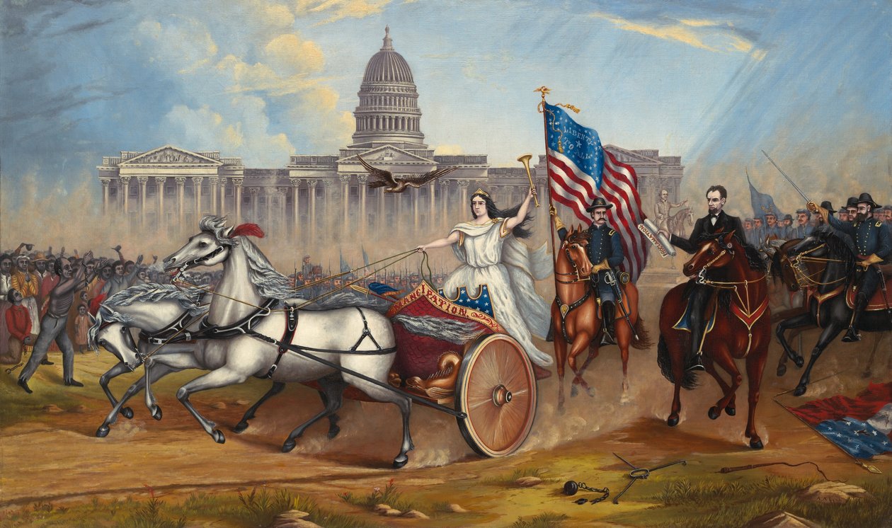 Emancipation Proclamation, 1864 eller senere. av A.A. Lamb
