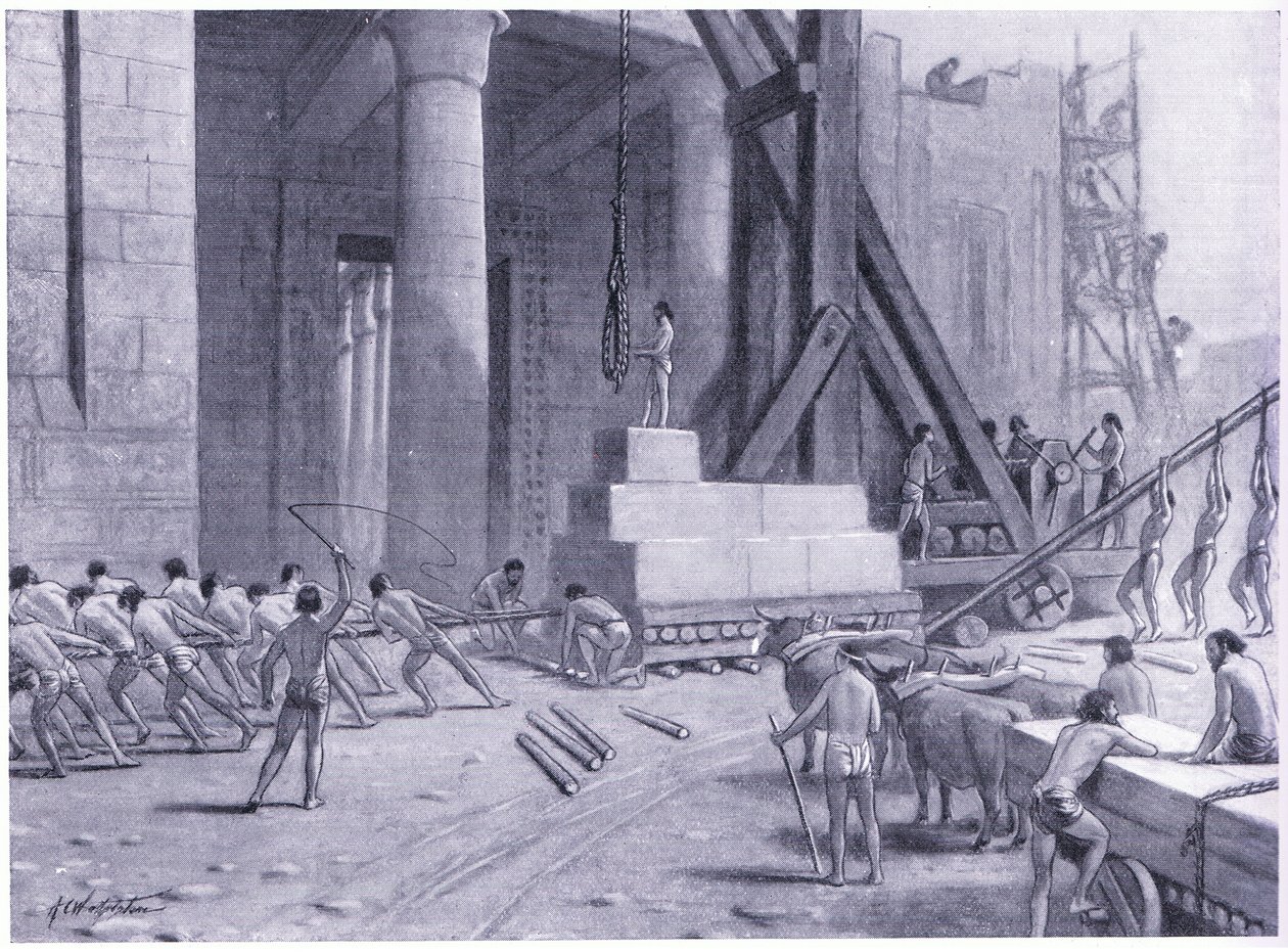 Fønikisk håndverker bygger et tempel for Salomo av A.C. Weatherstone