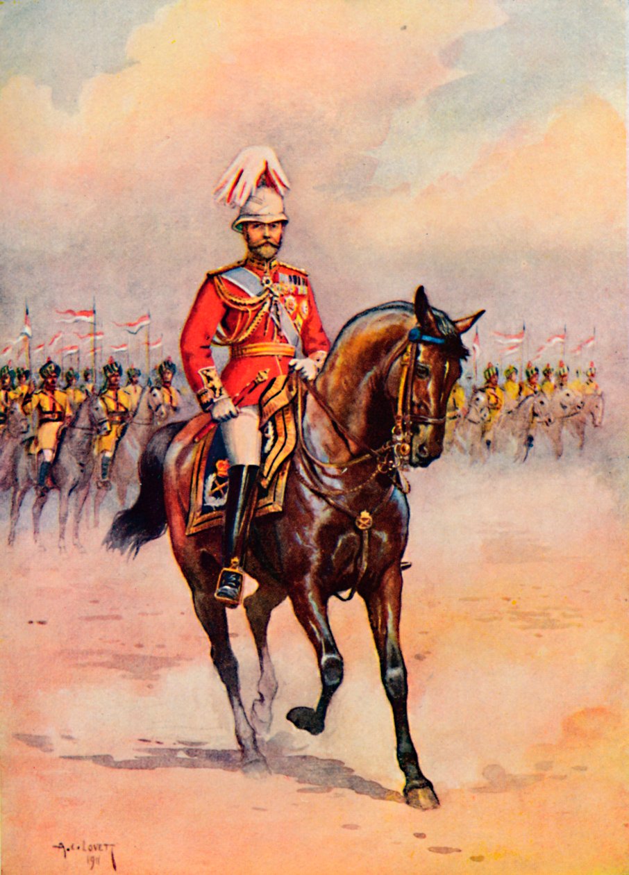 'HM King George in India', 1913 av AC Lovett