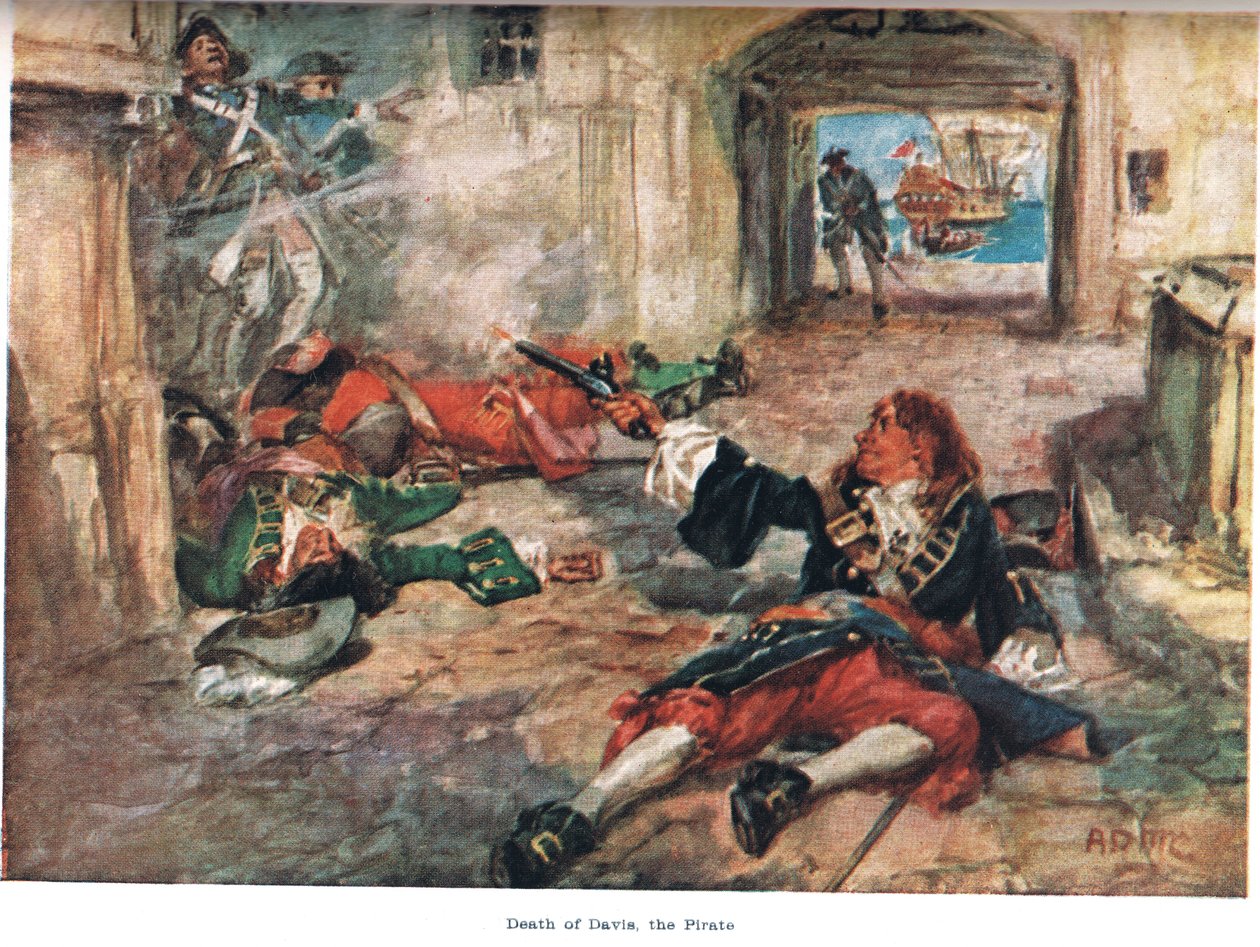 Death of Davis, the Pirate, illustrasjon fra 