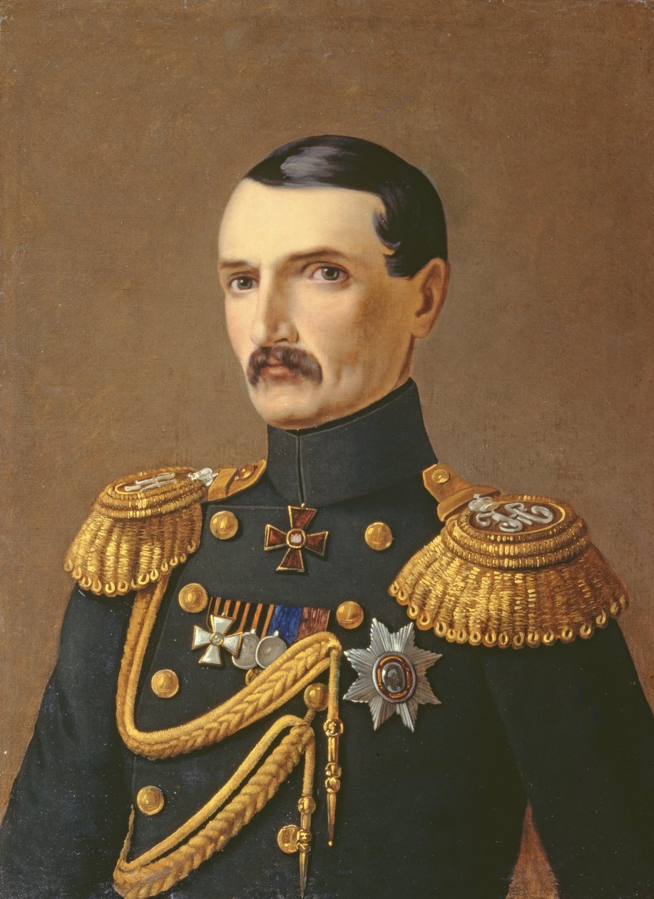 Portrett av admiral VA Kornilov (1806-1854), helten fra Krim av A.F. Permyakov
