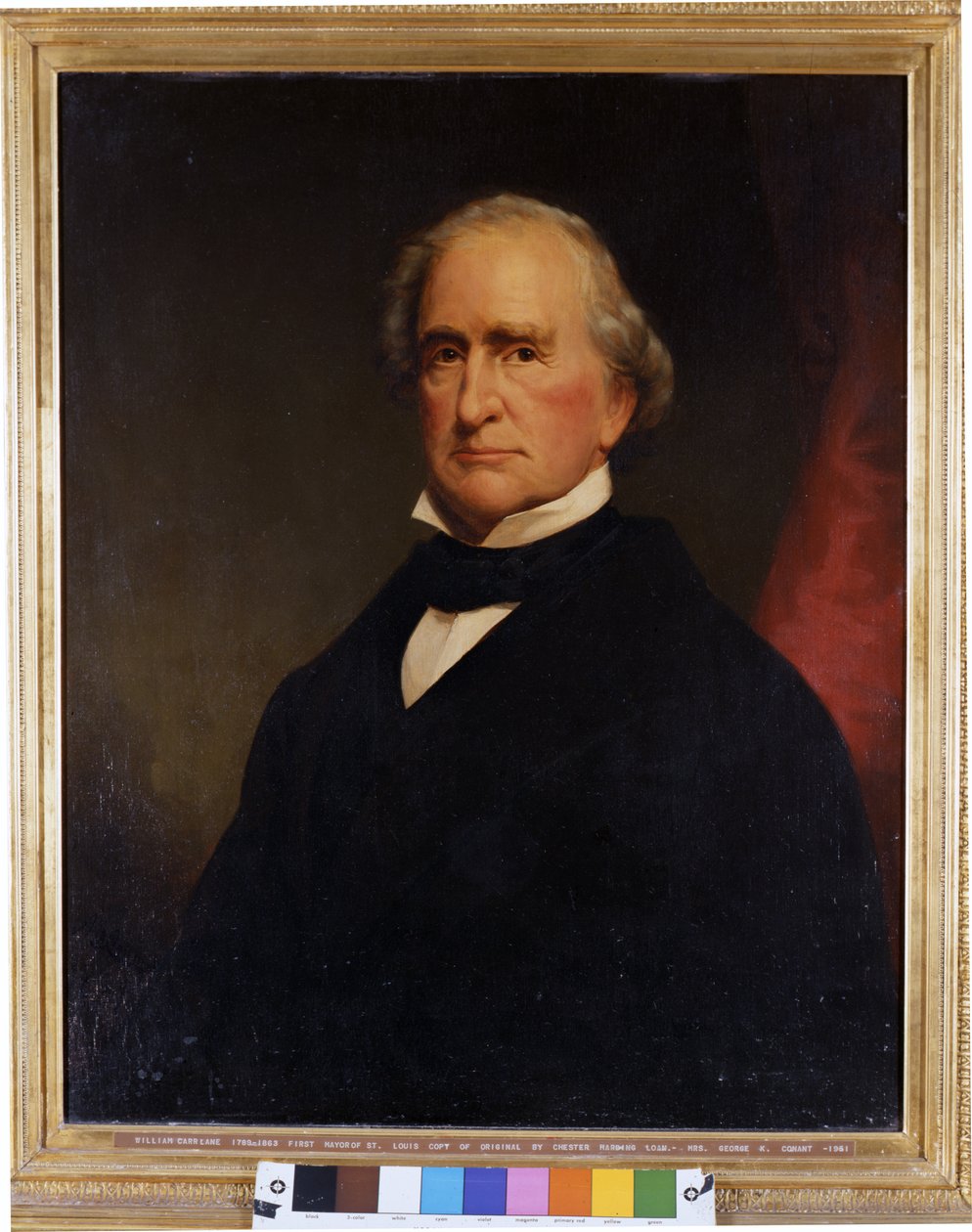 Portrett av William Carr Lane (1789-1863), første ordfører i St. Louis og andre guvernør i New Mexico av A.J. Conant