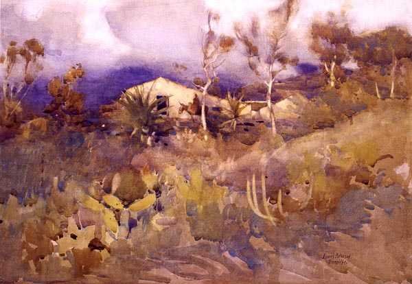 Tenerife (akvarell på papir) av A.J. Patterson