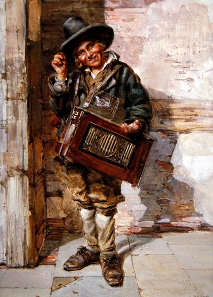 Hurdy-Gurdy-spilleren av A.J. Rayner