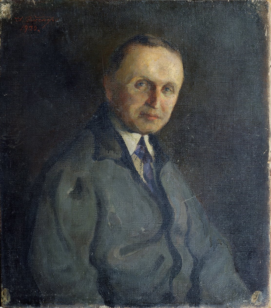 Portrett av pianisten Konstantin Igumnov 1873-1948, 1930 av A.K. Elsner