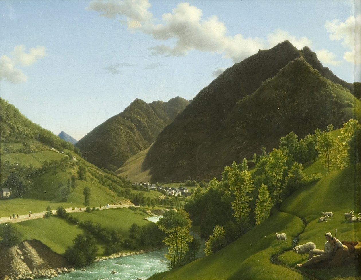 En dal i Pyreneene av A.L.R.M. Duperraux
