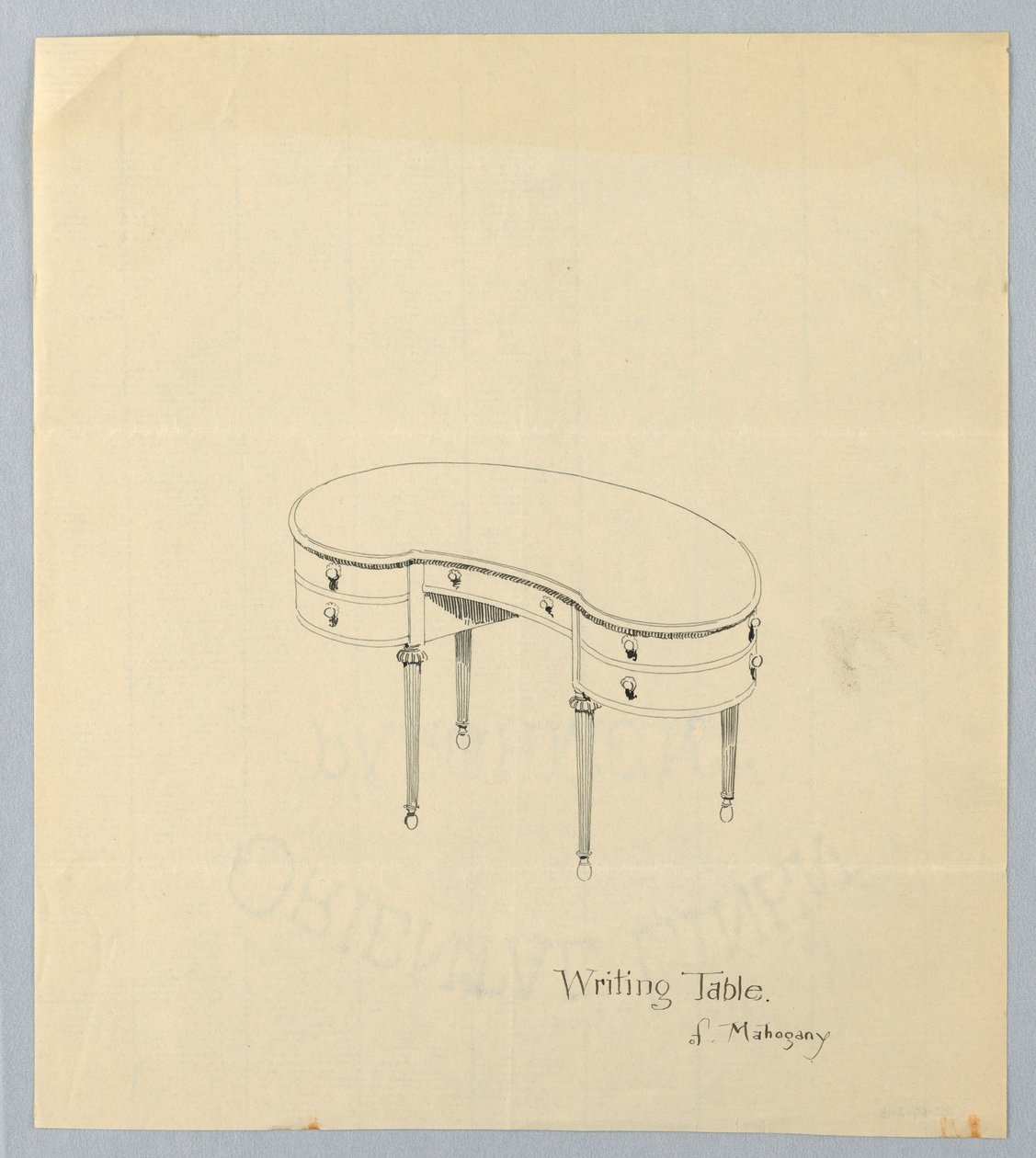 Design for Kidney-Shaped Writing Table with Pear-Shaped Feet   1301963   no       norwegian Successfully Translated  Original: Carignane Grise grape by J. Troncy Translat: Carignane Grise grape by J. Troncy 1414228 no norwegian Successfully Translated Orig av A.N. Davenport Co.
