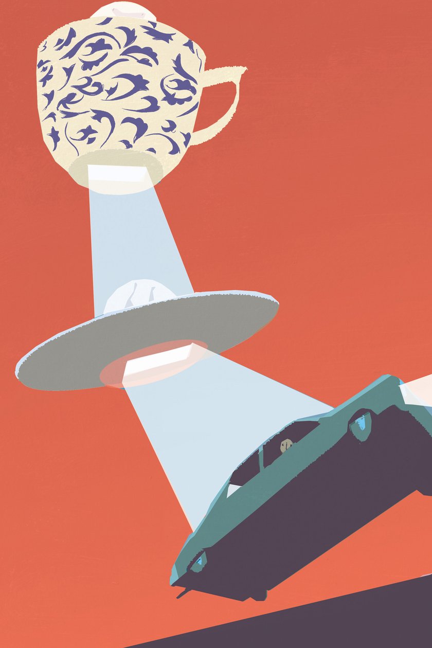 Flyvende tallerken, 2010 av A.Richard Allen