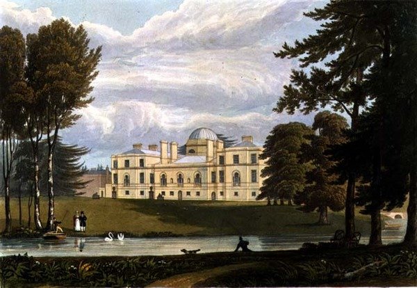 Chiswick House, gravert av Robert Havell (1769-1832) og Son av A.V. Copley (after) Fielding