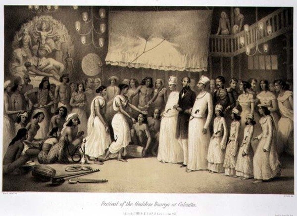 Festival of the Goddess Dourga i Calcutta, fra 