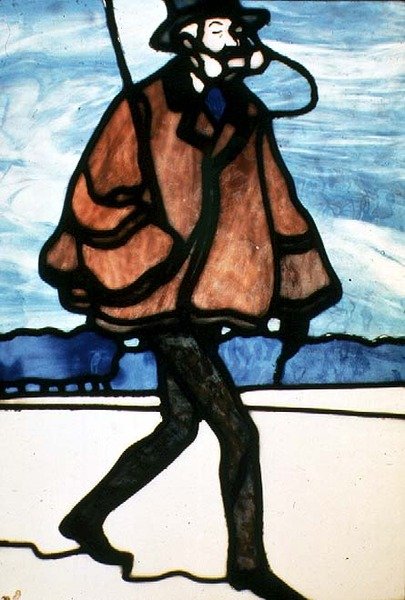 The Dandy, ca. 1900 (farget glass) av A. Canissar