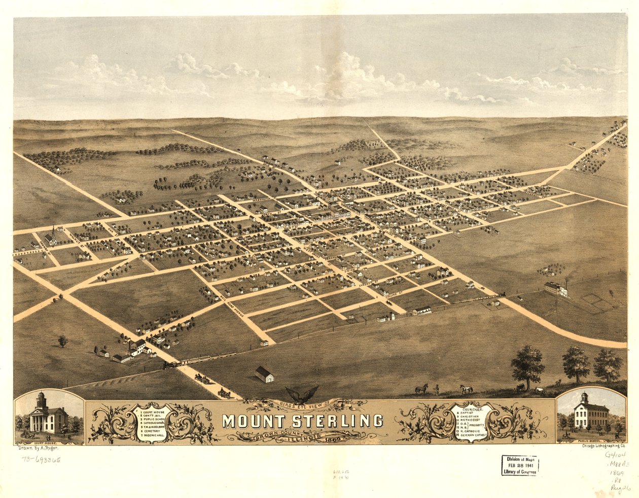  av A.; Chicago Lithographing Co. Ruger