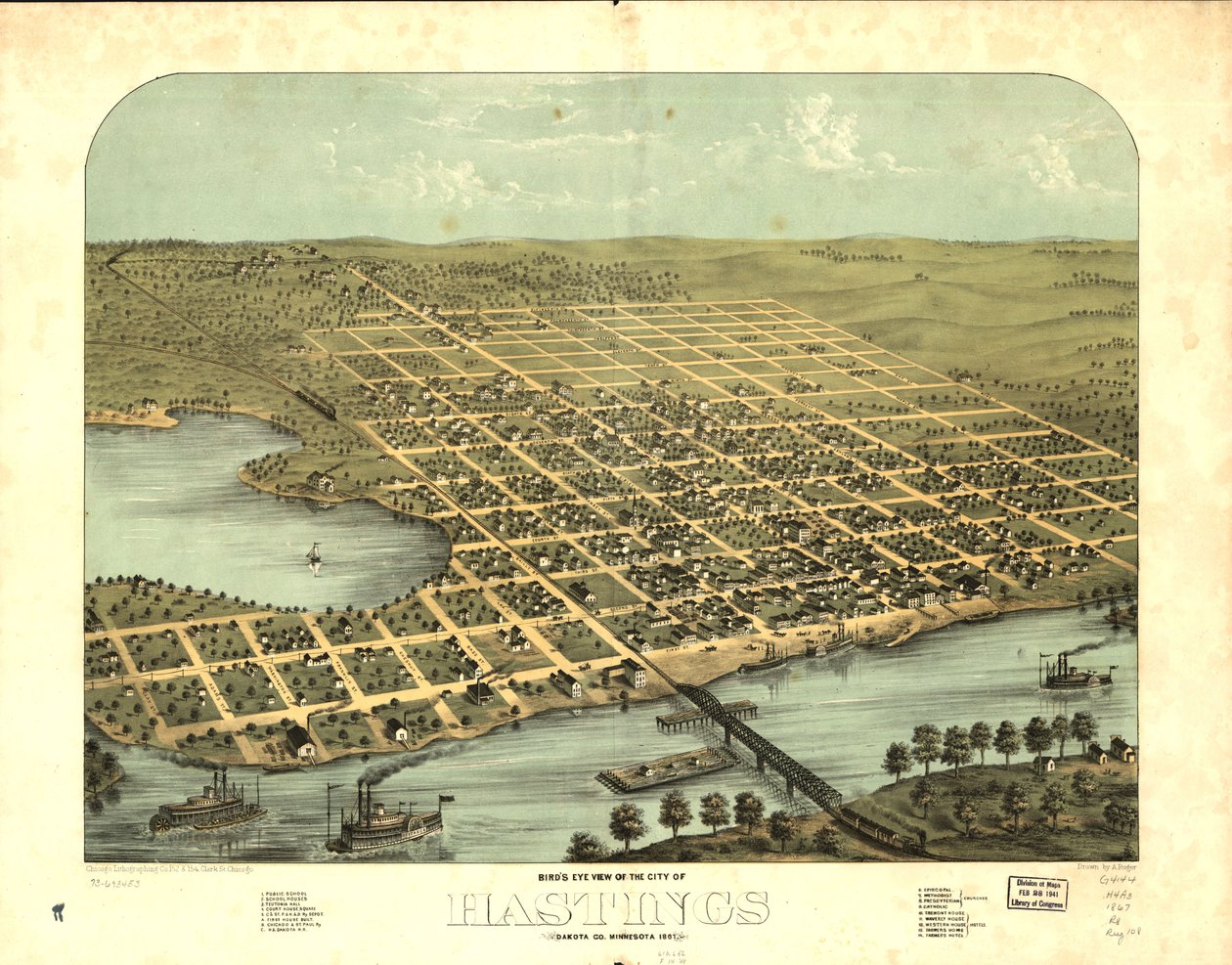  av A.; Chicago Lithographing Co. Ruger