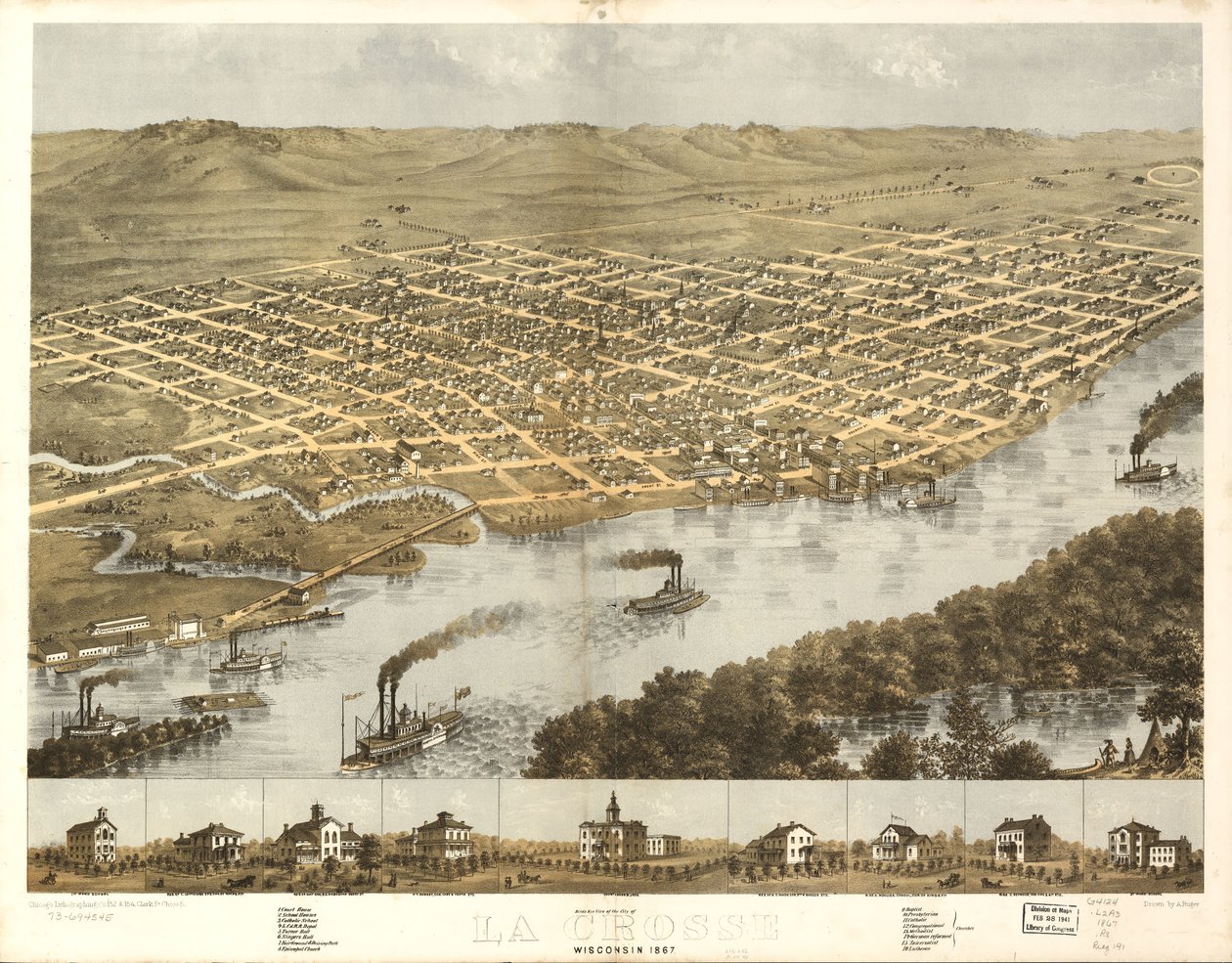  av A.; Chicago Lithographing Co. Ruger