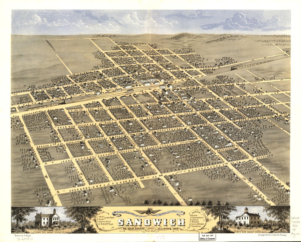  av A.; Chicago Lithographing Co. Ruger