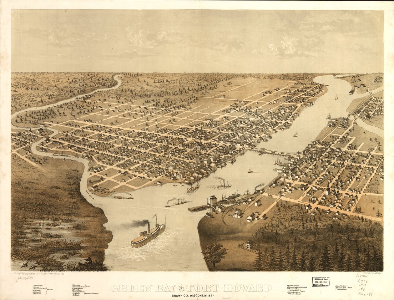  av A.; Chicago Lithographing Co. Ruger