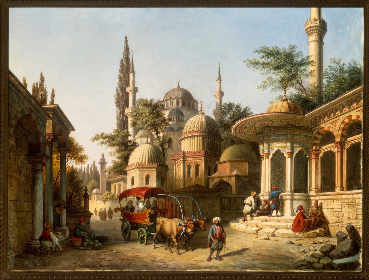 Utsikt over en moske i Istanbul av A. Finke