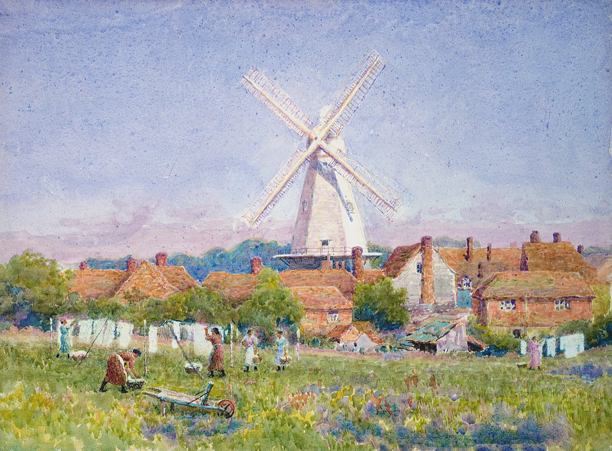 Hengende vask for kvinner, Cranbrook Mill, Kent av A. Foord Hughes