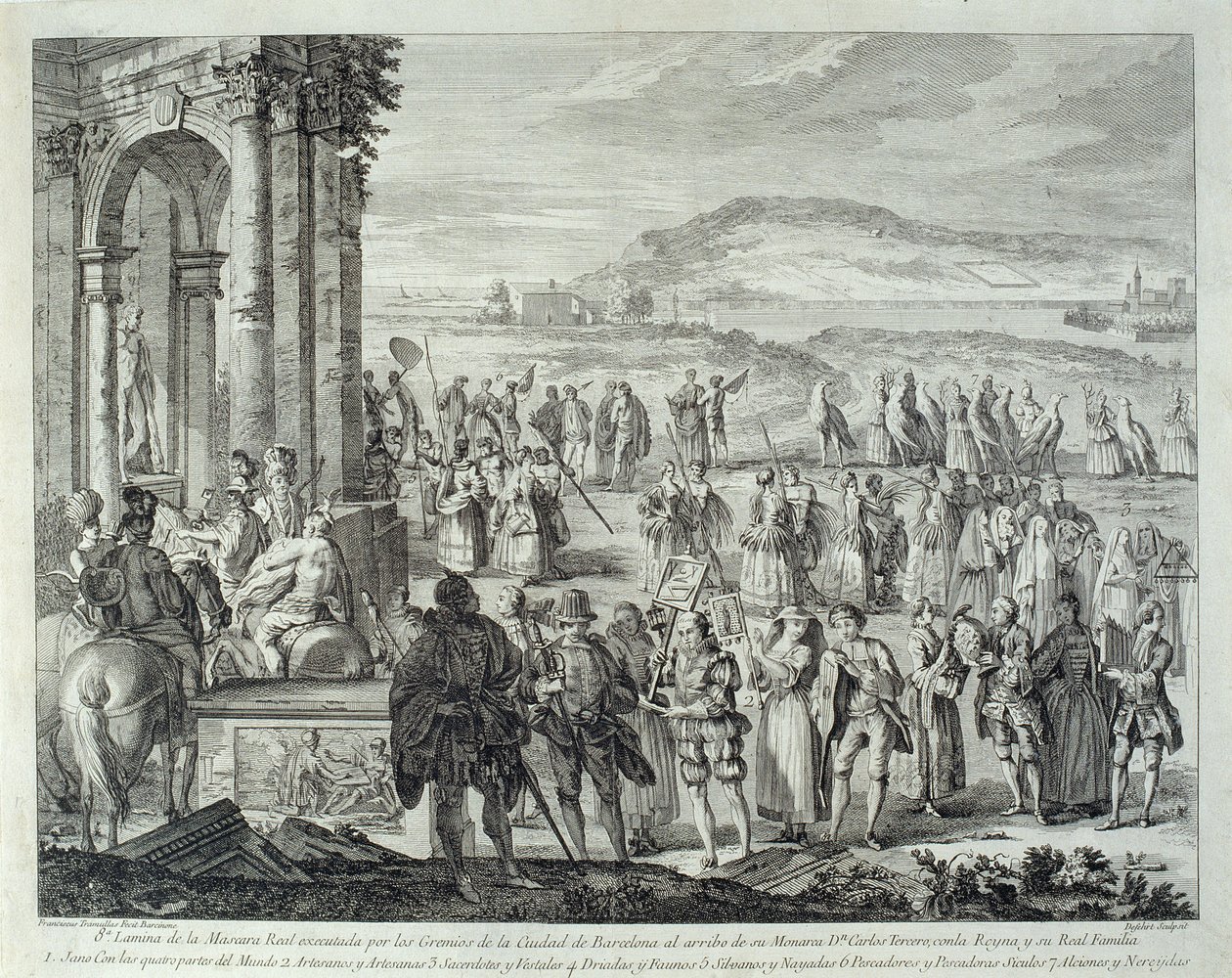 prosesjon av Janus, 1764 av A. J. De Fehrt