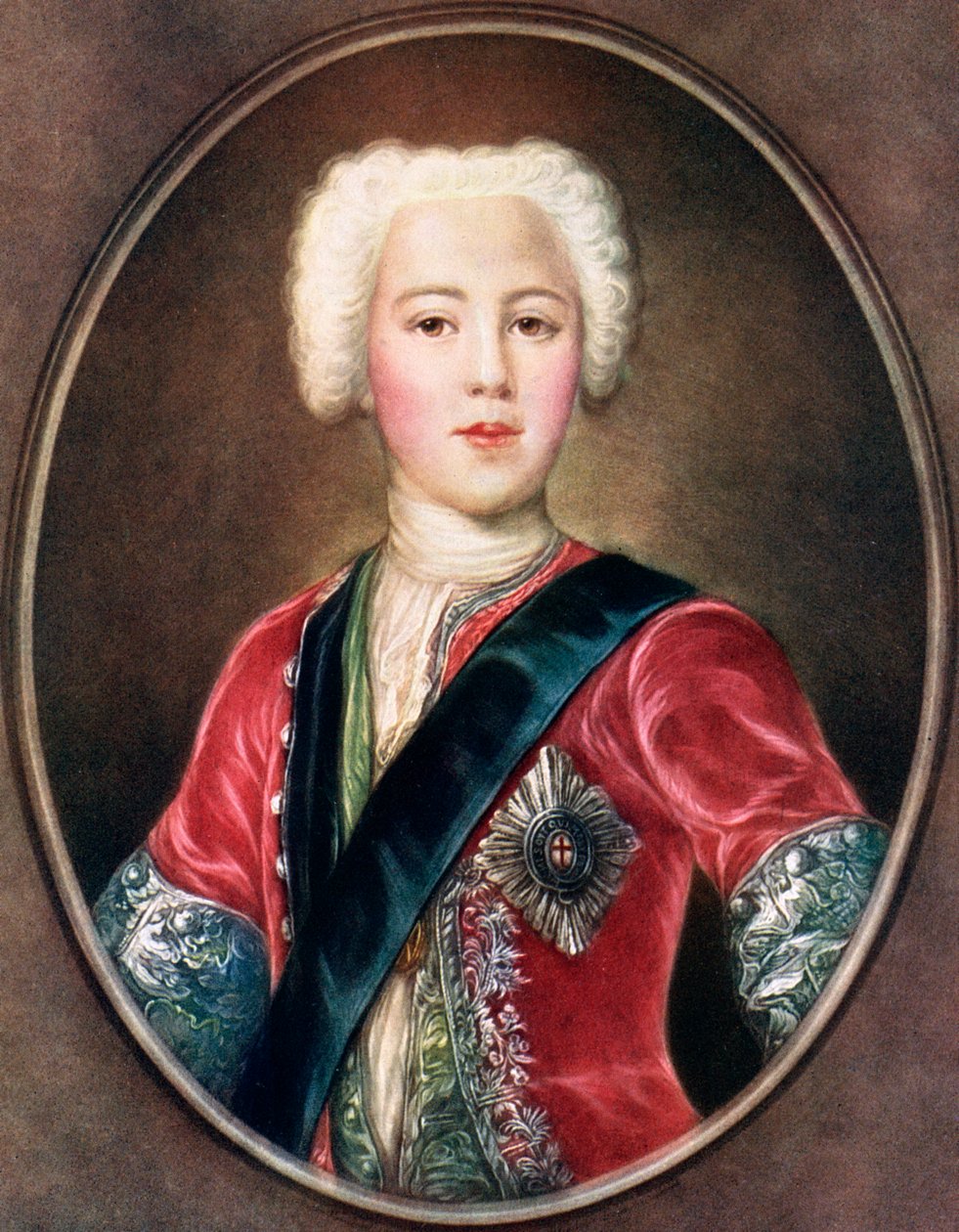 'The Young Chavalier', prins Charles Edward Stuart, ca 1730-tallet. av A J Skrimshire
