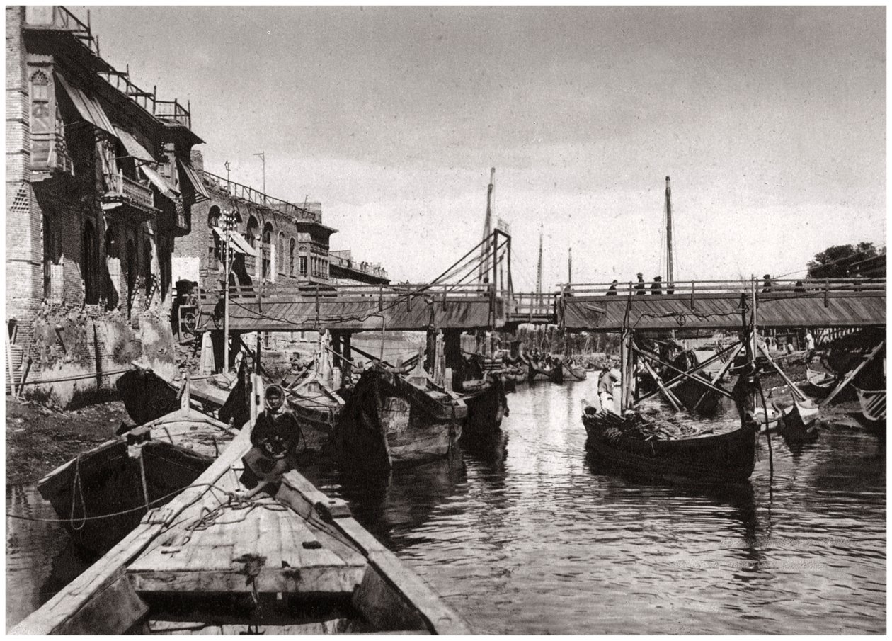 Whiteley Bridge, Ashar Creek, Basra, Irak, 1925 av A. Kerim
