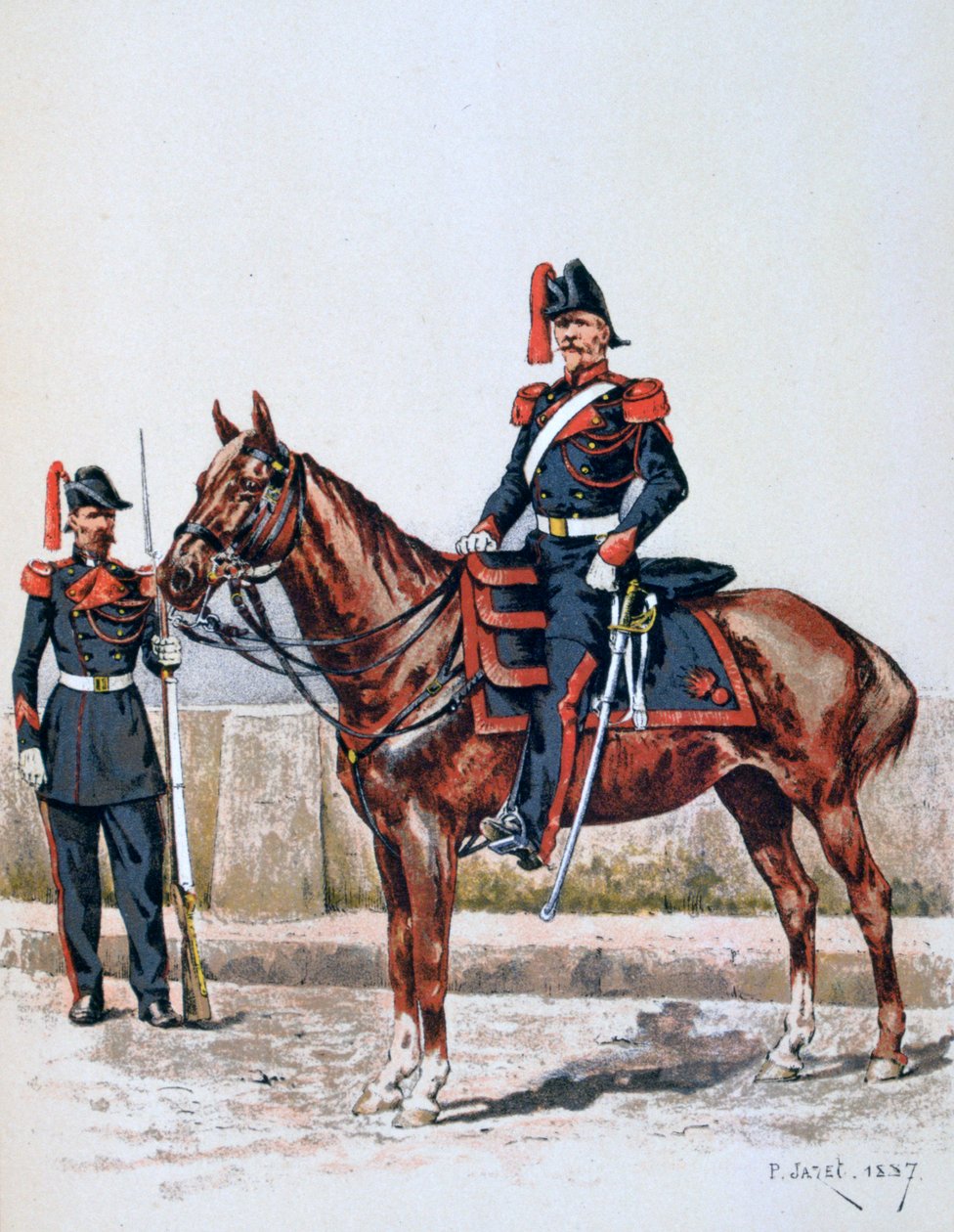 Den parisiske republikanske garde, 16. mai 1848 - 1. februar 1849 1887 av A. Lemercier